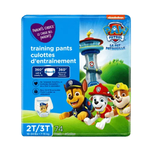 Parent’s Choice Training Pants 2T/3T (Boy) — 74 Count