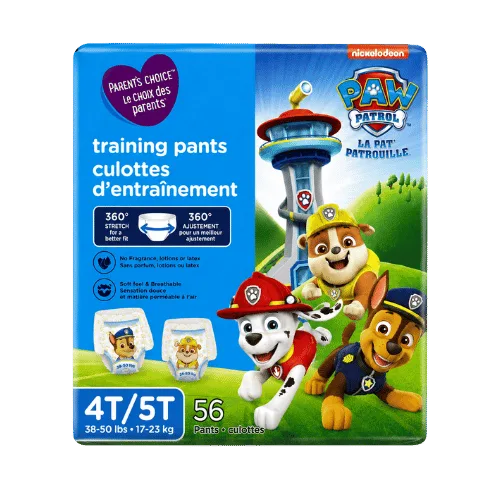 Parent’s Choice Training Pants 4T/5T — 56 Count boy