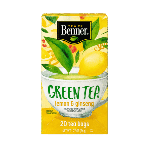 Benner Tea Co Lemon & Ginseng Green Tea - 36g