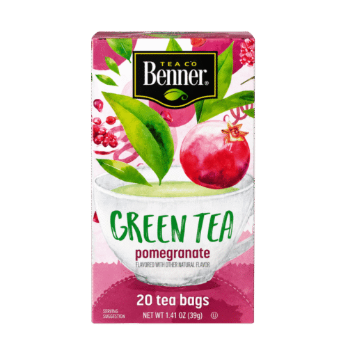 Benner Tea Co Pomegranate Green Tea 20 tea bags