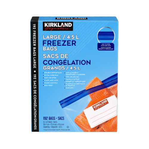 Kirkland Signature Large Freezer Bags - 192Pcs