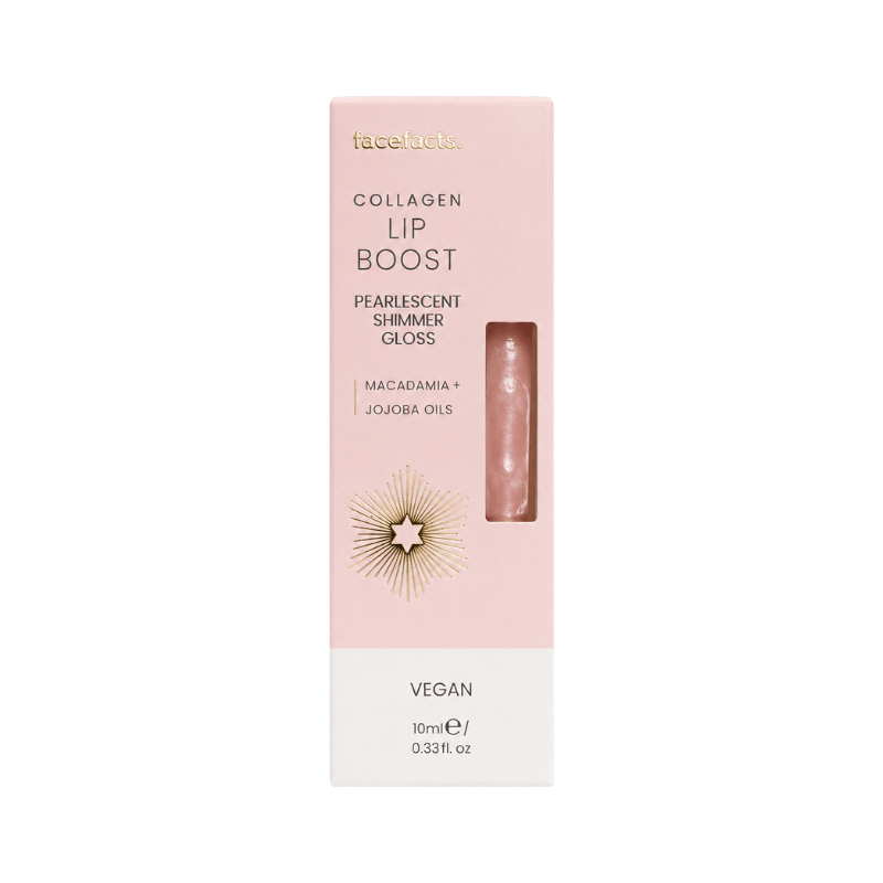 Face Facts Collagen Lip Boost Pearlescent Shimmer Gloss