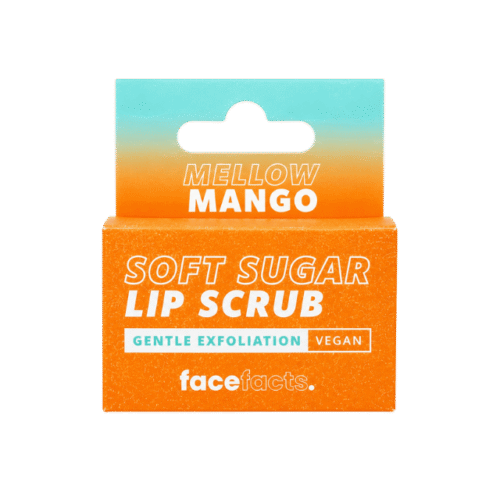 Face Facts Mellow Mango Soft Sugar Lip Scrub Gentle Exfoliation