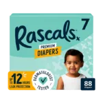 Rascals Premium Diapers Size 7 – 88 Count