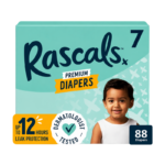 Rascals Premium Diapers Size 7 – 88 Count