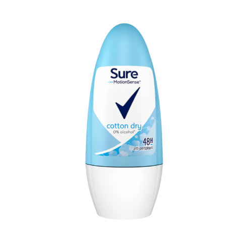 Sure Cotton Dry Anti-Perspirant Roll-On Deodorant 50ml