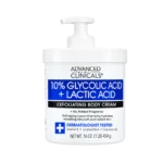 Advanced Clincals 10% Glycolic Acid +Lactic Acid Body Cream