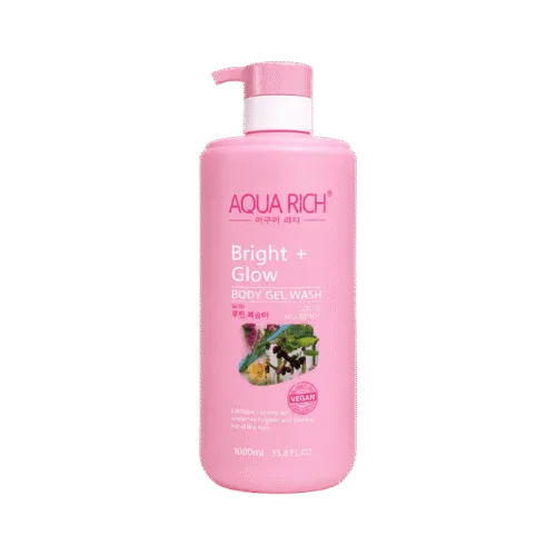 Aqua Rich Bright + Glow Body Gel Wash - 1000ml