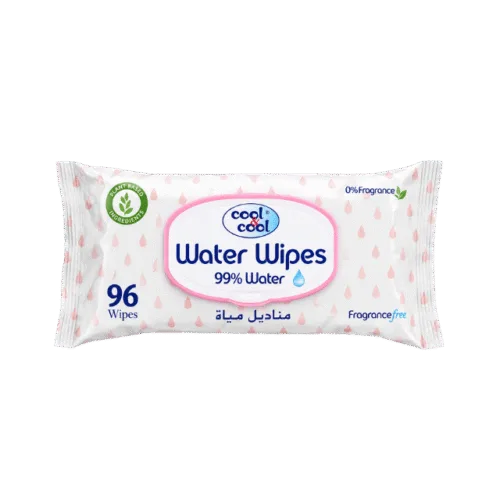 Cool & Cool 99% Water Baby Wipes (0% Alcohol and Fragrance Free) – 96 pieces