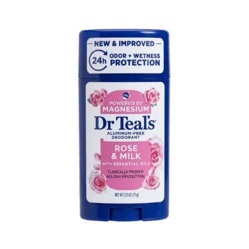 Dr Teal’s Aluminum-Free Rose & Milk Deodorant – 71g