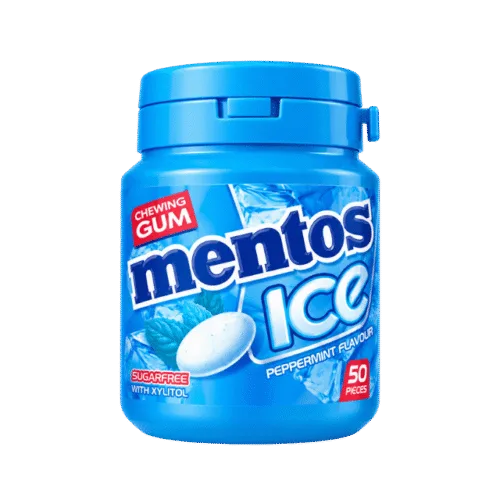 Mentos Ice Peppermint Sugar-free Chewing Gum – 50g (50 Pieces)