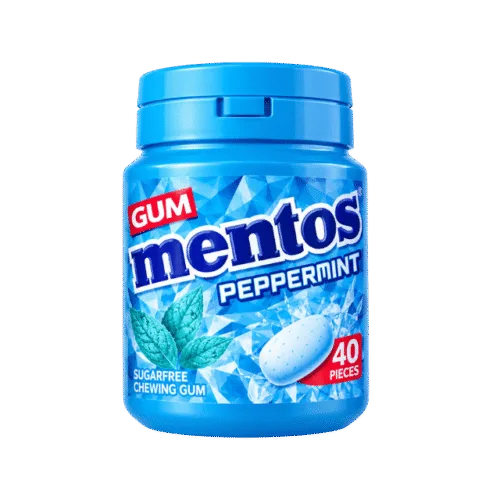 Mentos Sugar-Free Peppermint Chewing Gum (40 Pieces) – 50g