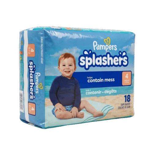 Pampers Splasher’s Swim Diapers Size 4 – 18 Couches