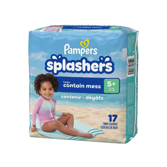 Pampers Splashers swim diaper – Size 5+ (17 Couches)