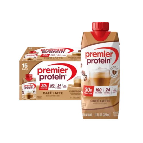 Premier Protein Café Latte High Protein Shake – 15 Pack x 30g