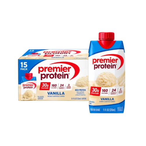 Premier Protein Vanilla High Protein Shake – 15 Pack x 30g