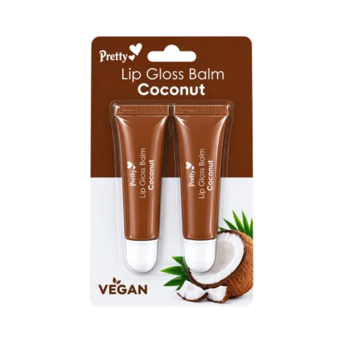 Pretty Coconut Lip Gloss Balm (2 Pack)