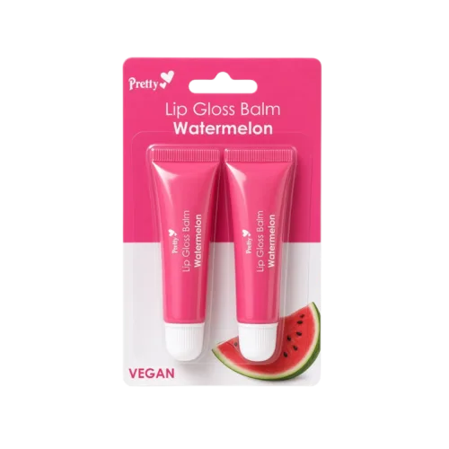 Pretty Watermelon Lip Gloss Balm Twin Pack