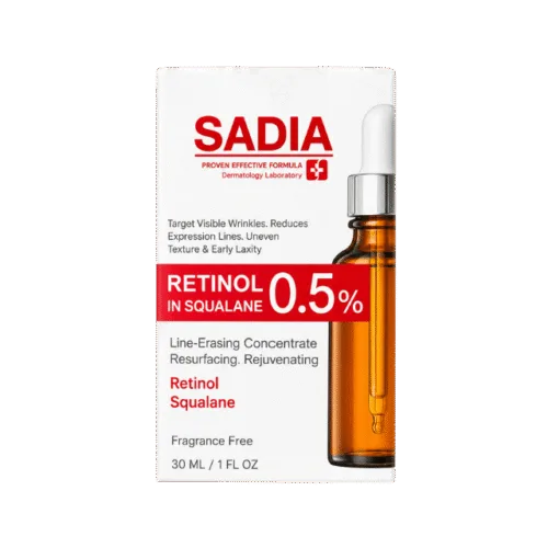 Sadia Retinol 0.5% Serum (Fragrance Free) – 30ml