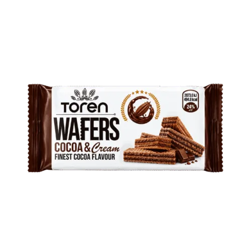 Toren Cocoa & Cream Wafers Finest Cocoa Flavour – pack of 24