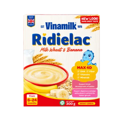Vinamilk Ridielac Milk Wheat & Banana Baby Cereal – 300g